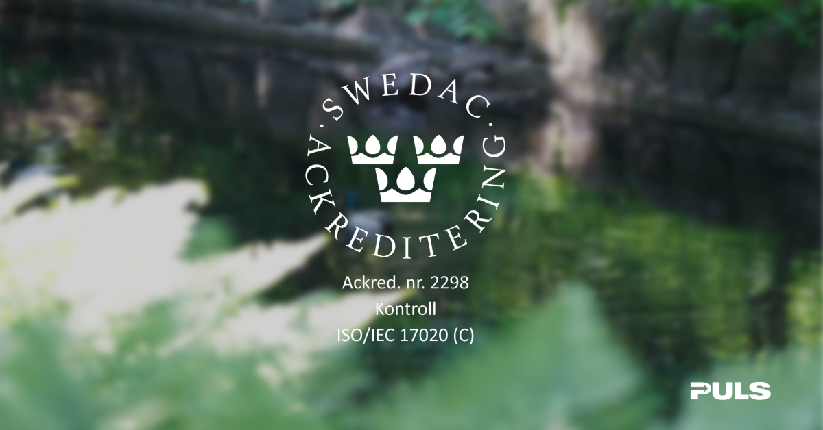 Puls är ackrediterade av SWEDAC